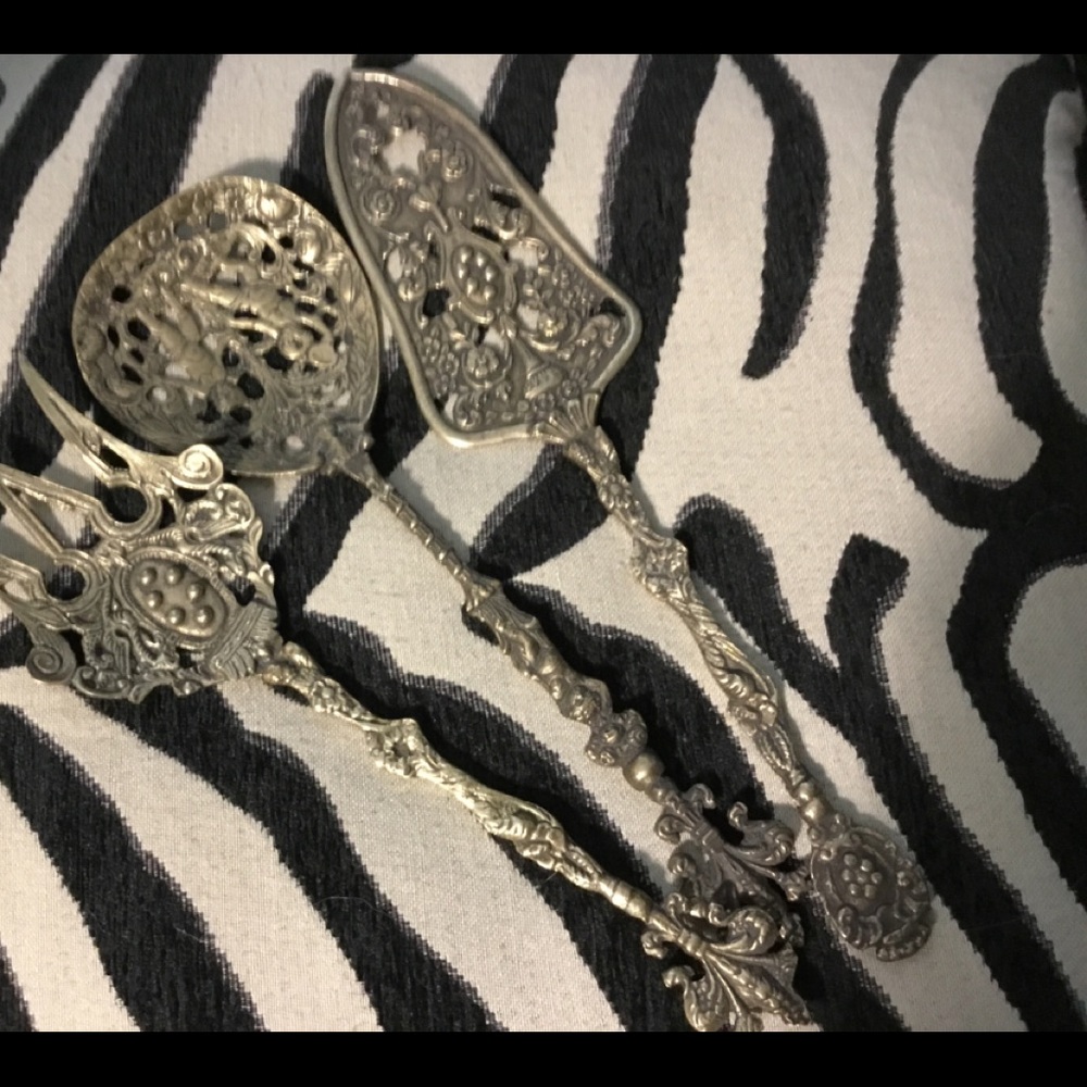 Italian ornate serving set